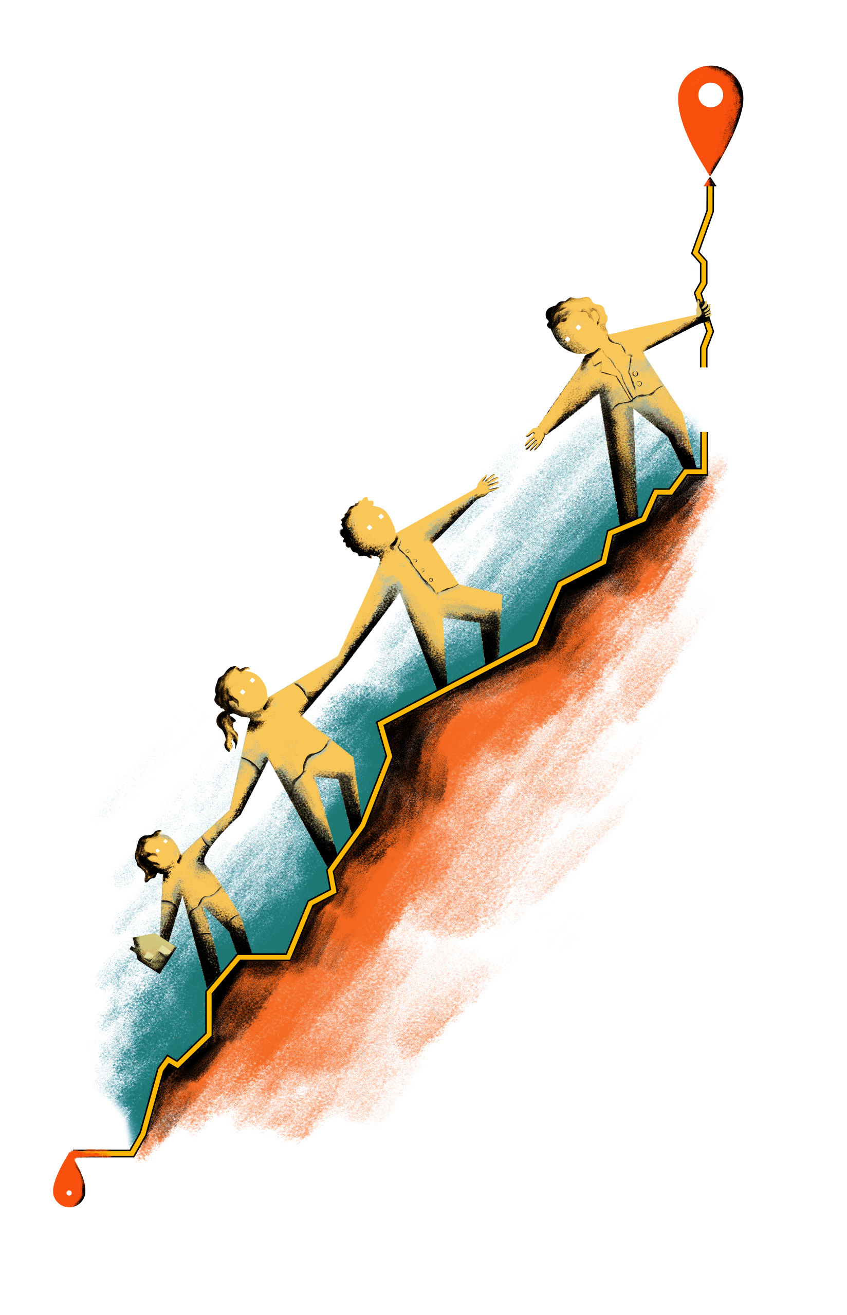 De definitieve illustratie Sterker met nieuwkomers voor het T-shirt.