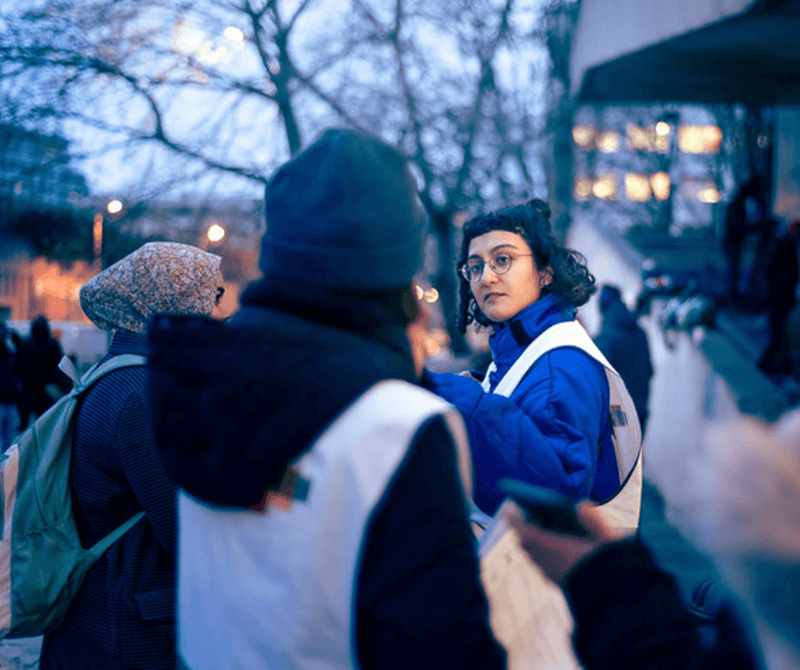 Sfeerbeeld – aanwezig in het aanmeldcentrum
