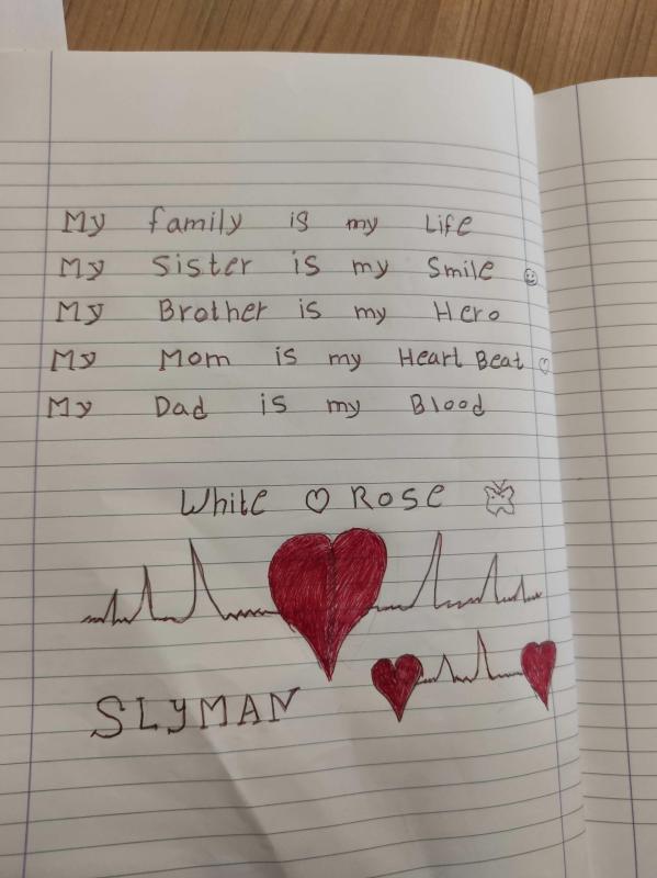 Gedicht van leerling Slyman